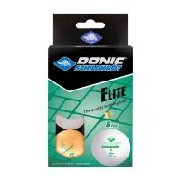 Мячики для настольного тенниса Donic Elite 1* 40+, 6 шт, белый + оранжевый