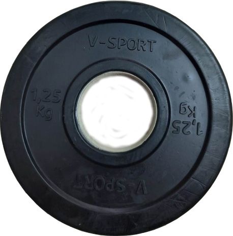 Диск Олимпийский 1,25 кг обрезин. чёрный Fitex Pro LB-1.25 от магазина Perfect Trainers