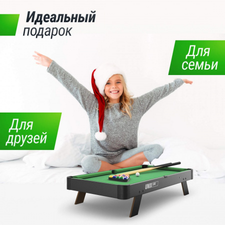 Игровой стол Unix Line Мини Бильярд настольный (88х47 cм) Black от магазина Perfect Trainers