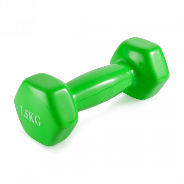 Гантель неразборная 1,5 кг. винил VictoryFit VF-DV015 от магазина Perfect Trainers