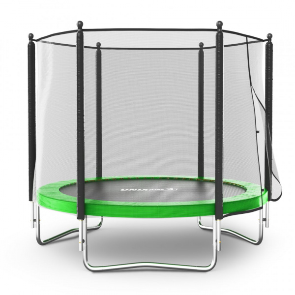 Батут с сеткой Unix line Simple 8 ft Green (outside) от магазина Perfect Trainers