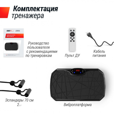 Виброплатформа Unix Fit Edge 2D Black от магазина Perfect Trainers