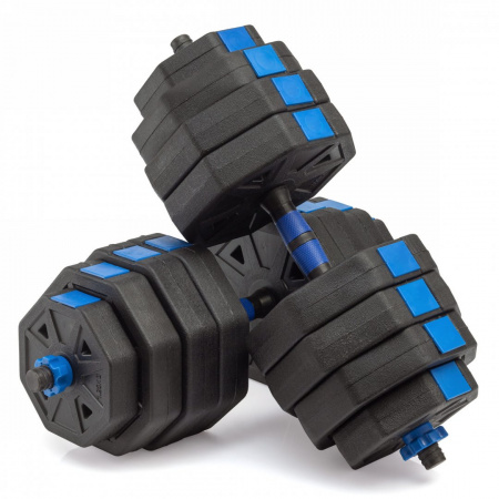 Гантели гексагональные разборные с грифом, 40 кг. (2 шт. х 20 кг.) VictoryFit VF-DН400 от магазина Perfect Trainers