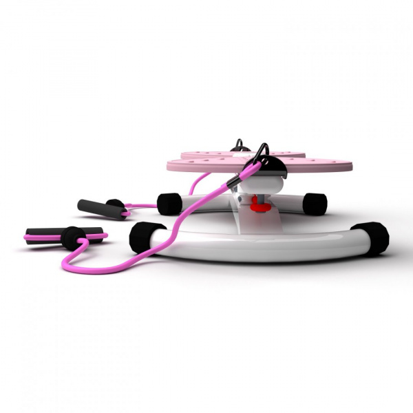 Фитнес платформа /горнолыжный тренажёр DFC Twister Bow TW-S108P с эспандерами от магазина Perfect Trainers