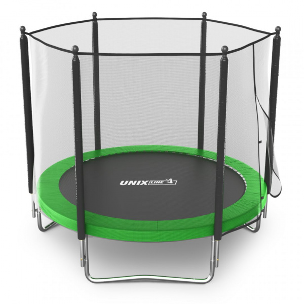 Батут с сеткой Unix line Simple 8 ft Green (outside) от магазина Perfect Trainers