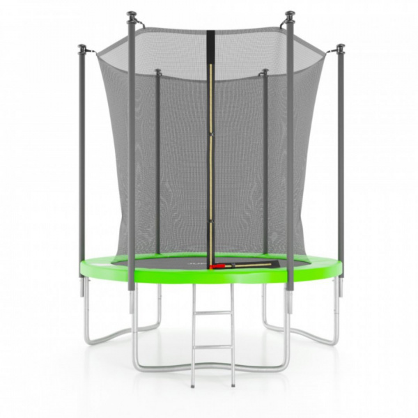 Батут с защитной сеткой DFC Jump4Fun 6 ft зеленый с лестницей от магазина Perfect Trainers