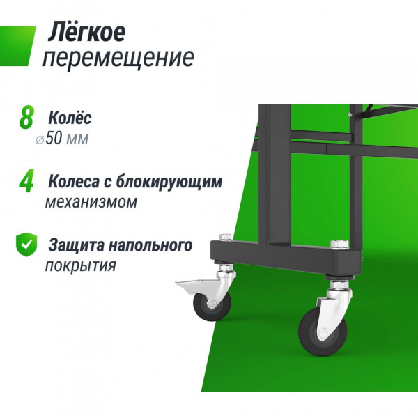Всепогодный теннисный стол Unix Line для улицы outdoor 6 мм, зеленый от магазина Perfect Trainers