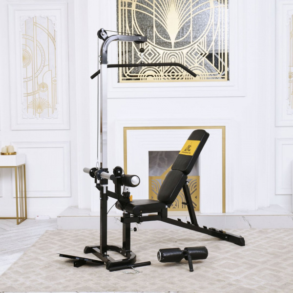 Скамья с вертикальной и горизонтальной тягой Powertec от магазина Perfect Trainers
