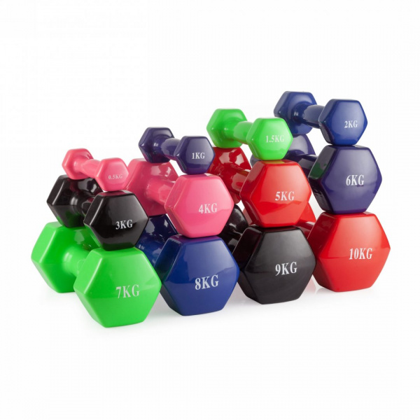 Гантель неразборная 0,5 кг. винил VictoryFit VF-DV005 от магазина Perfect Trainers