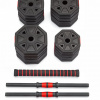 Гантели гексагональные разборные с грифом, 30 кг. (2 шт. х 15 кг.) VictoryFit VF-DН300 от магазина Perfect Trainers