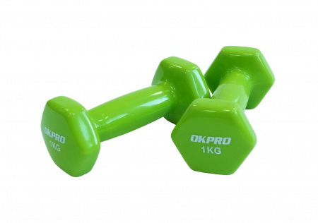 Гантель виниловая 1 кг для групповых программ от магазина Perfect Trainers