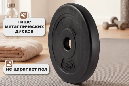 Диск 26 мм. пластиковый 1,25 кг VictoryFit VF-SPL260125 от магазина Perfect Trainers