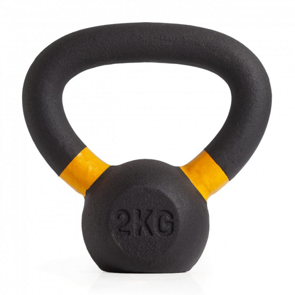 Гиря чугунная с цветным кольцом 2 кг (модель: К-3) VictoryFit VF-KCR020 от магазина Perfect Trainers