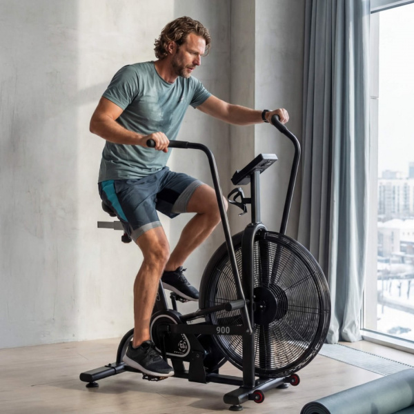 Велотренажер Unix Fit  техно-аэробайк / Techno AirBike 900 от магазина Perfect Trainers