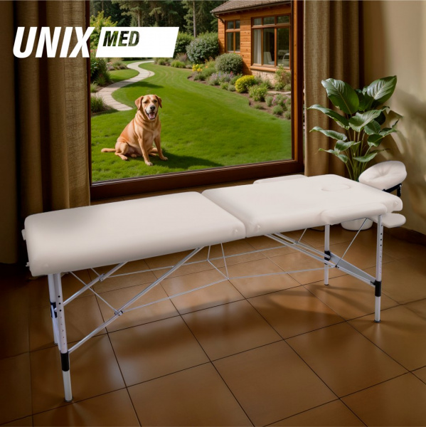 Массажный стол Unix Master 2 Section White от магазина Perfect Trainers
